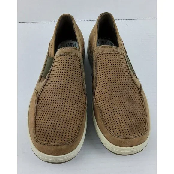 Abeo Shoes Abeo Pro Mens Advantage Leather Slip On Loafers - Technical View